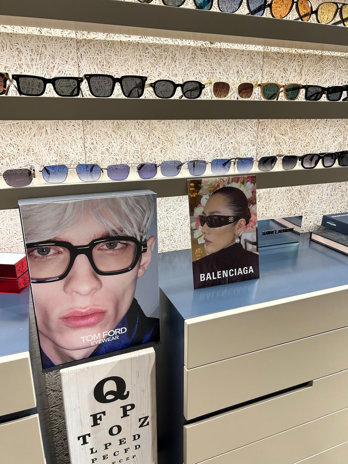 Occhiali da sole Tom Ford e Balenciaga