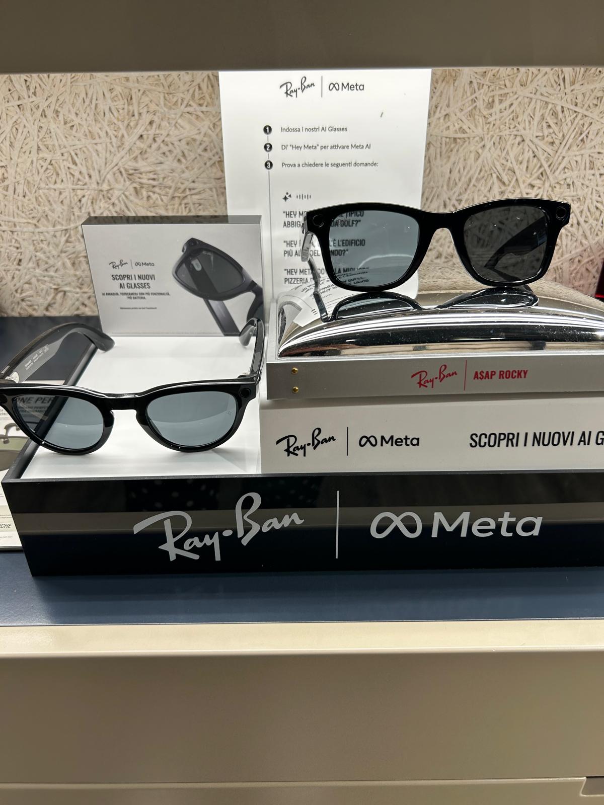 Occhiali smart Ray-Ban Meta con fotocamera integrata